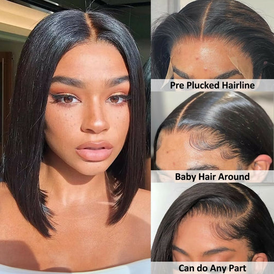 12 inch 13*4 Bob Cut Human Wig