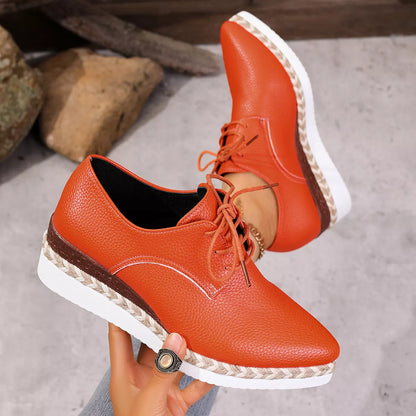 Point Toe Lace Up Sneakers