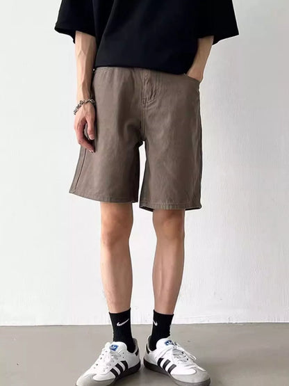 Men's Full Size Elastic Waistband Shorts