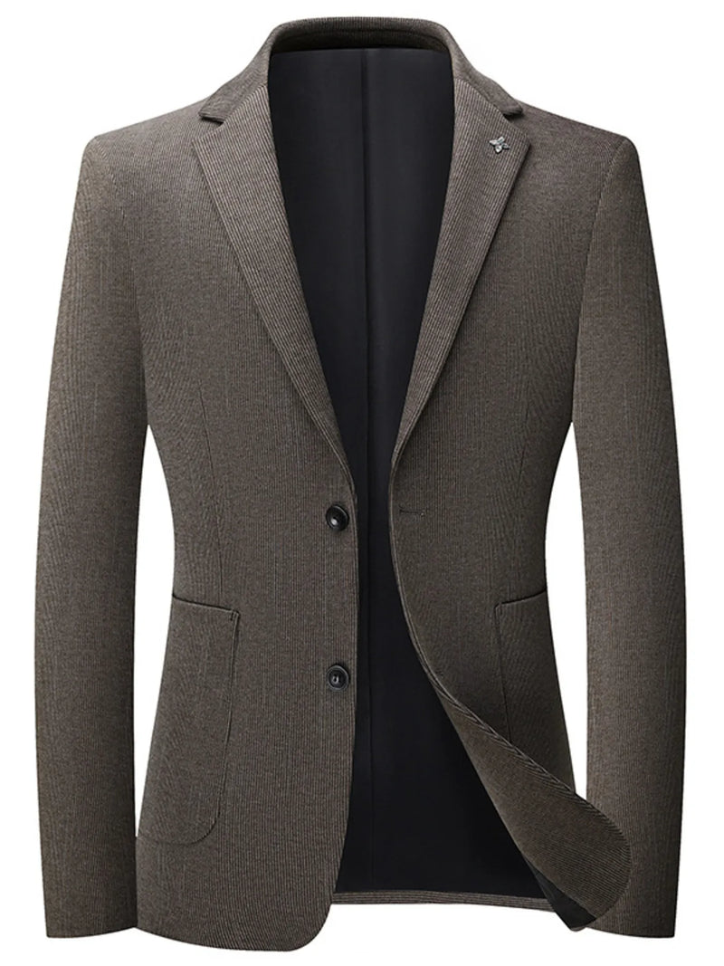 Men's Lapel Collar Long Sleeve Blazer