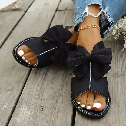 Open Toe Bow Sandals