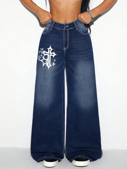 Cross Wide Leg Jeans