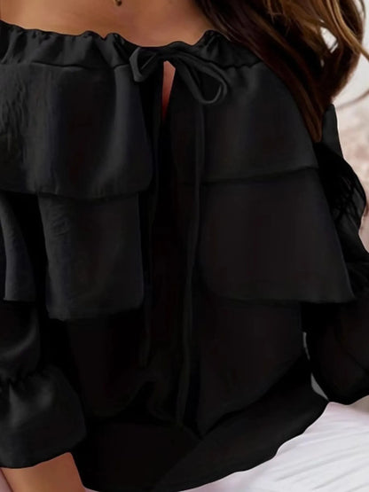 Ruffled Off-Shoulder Blouse