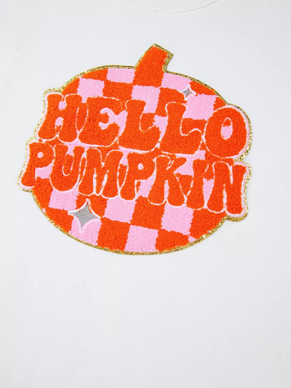 Halloween Pumpkin Patched Sweatshirt