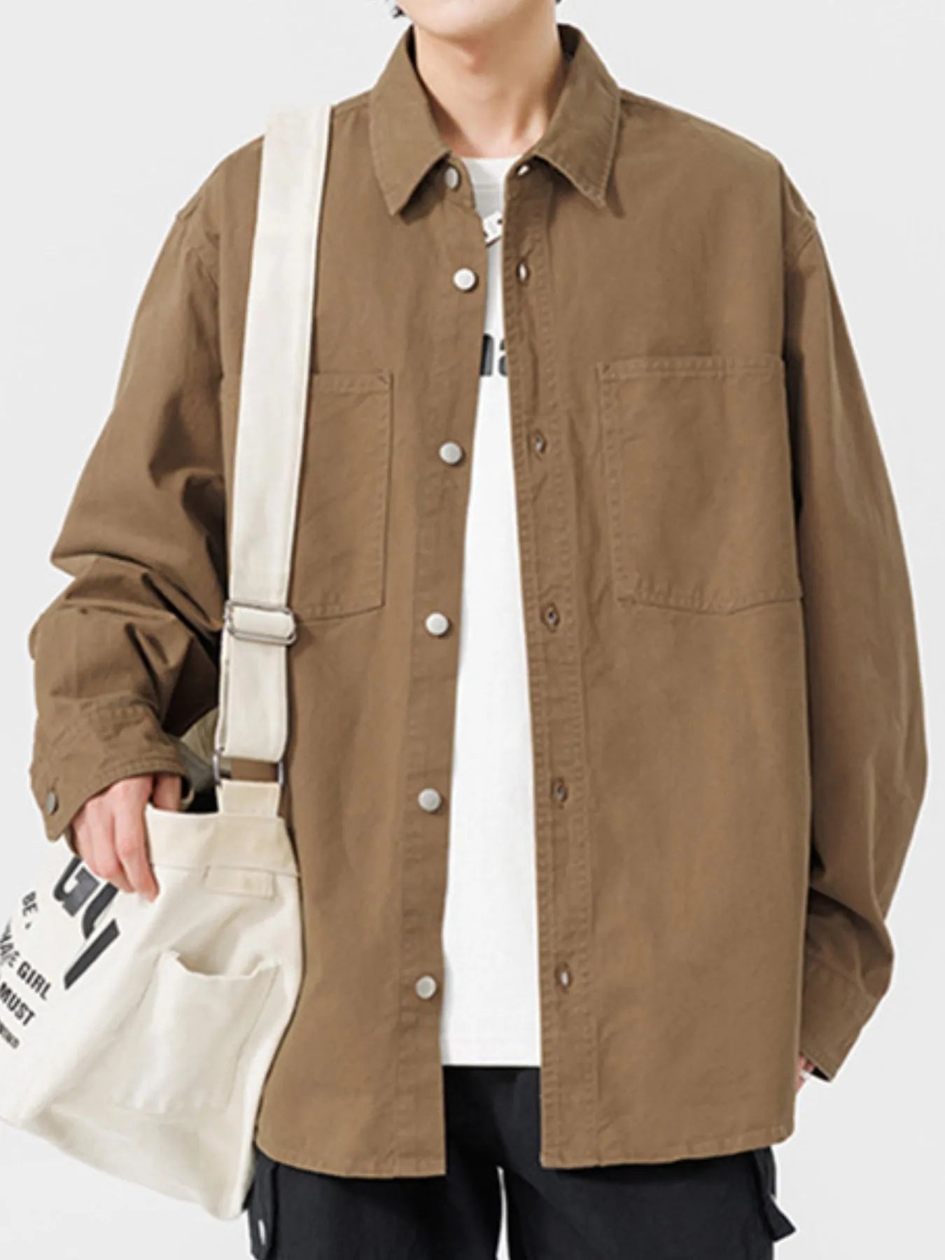 Button Up Men's Long Sleeve Shirt