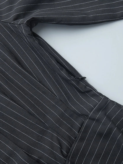 Striped Long Sleeve Shirt Dress