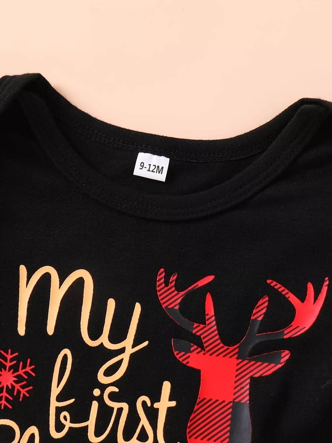 Children's Christmas Bodysuit Set with Headband