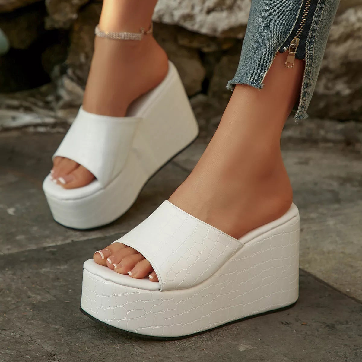 Open Toe Wedge Sandals