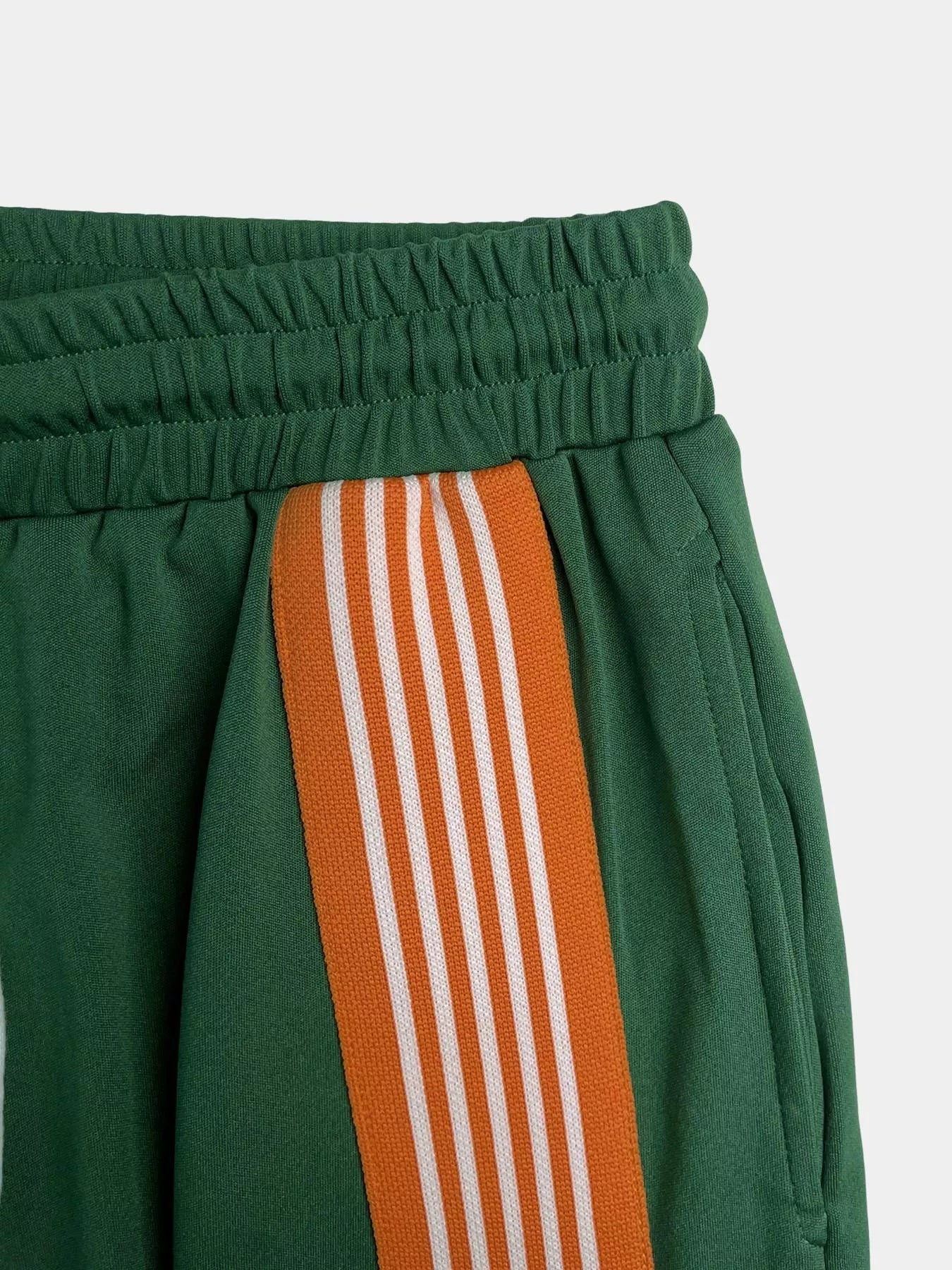 Striped Top and Drawstring Pants Set