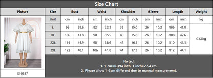 V-neck Bubble Bead Dress with Belt