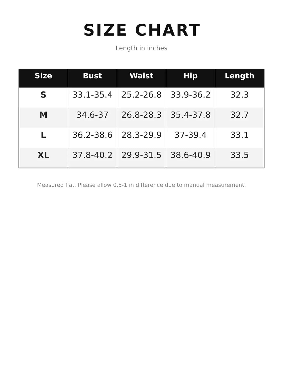 Ruched asymmetrical mini dress, size chart