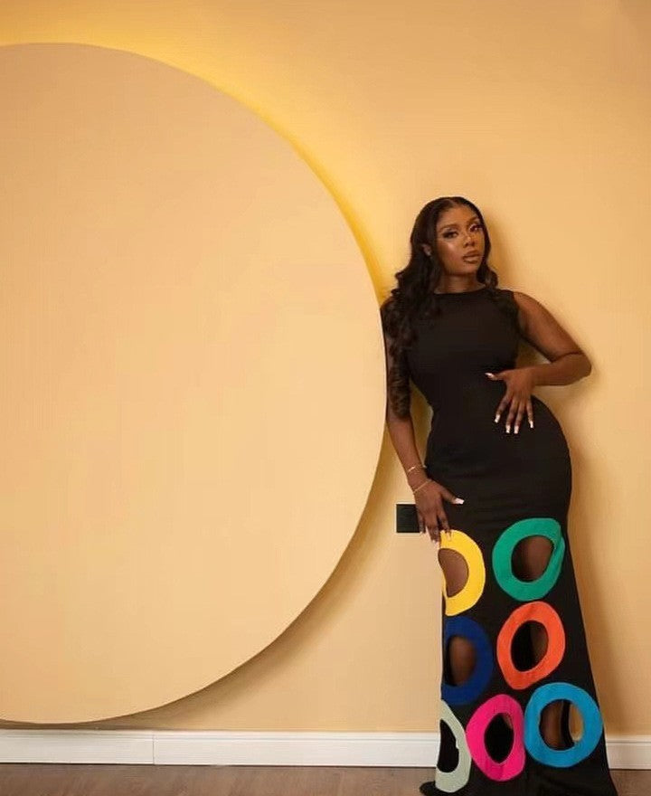 Round Neck Sleeveless A-line Dress