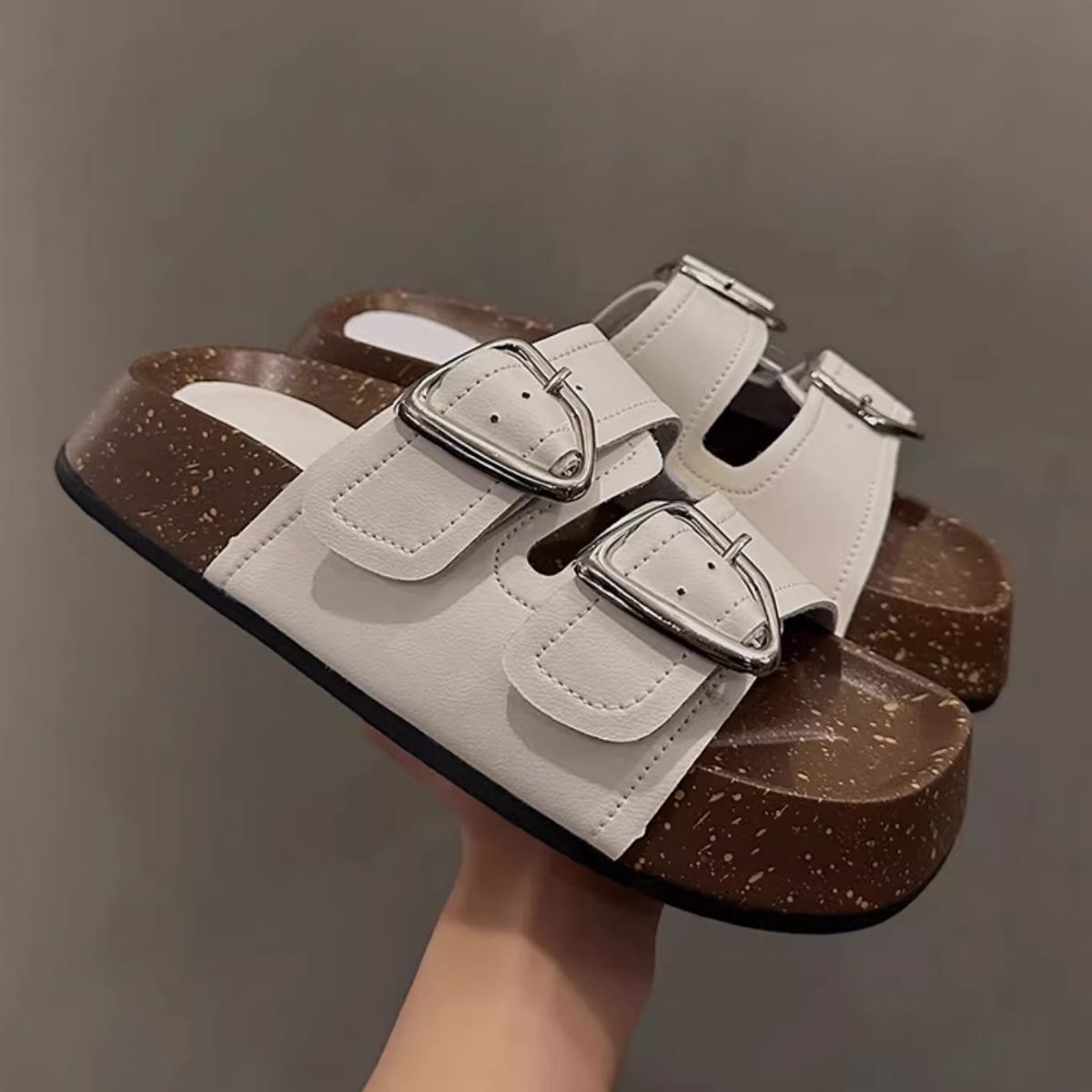Platform Wide Toe Sandals