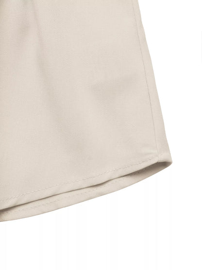 Ruched Button-Up Peplum Shirt