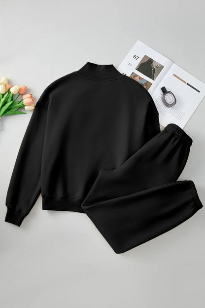 Quarter-zip top and pants set, view 8