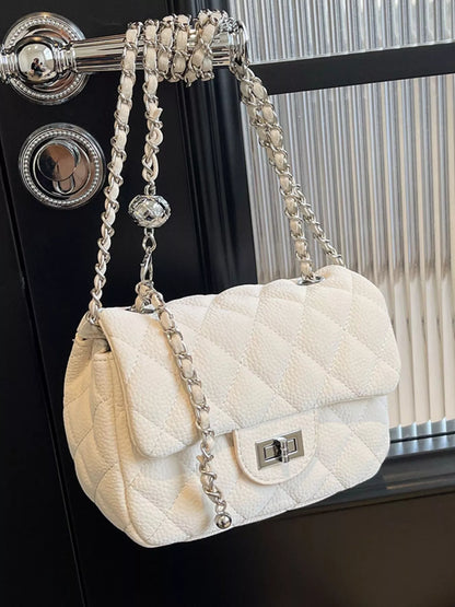 Quilted Chain Crossbody Bag
