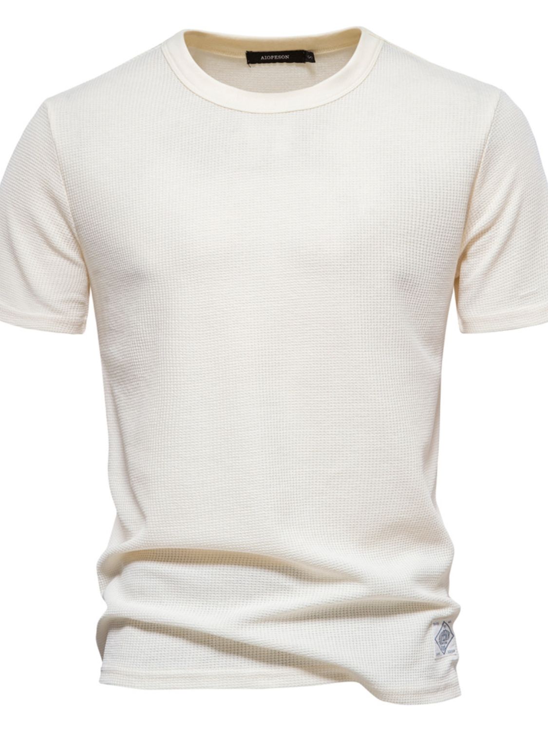 Men's Waffle-Knit Short Sleeve T-Shirt