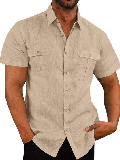 Men's Plus Size Short Sleeve Shirt
