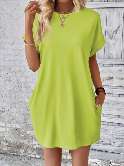 Short Sleeve Mini Tee Dress