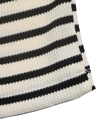 Striped Batwing Sleeve T-Shirt