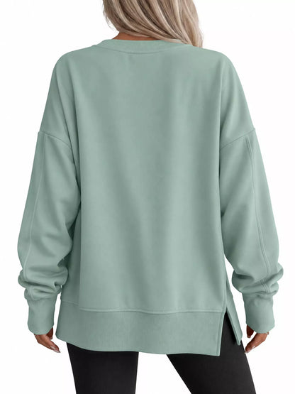 Oversized crew neck sweatshirt, view 54