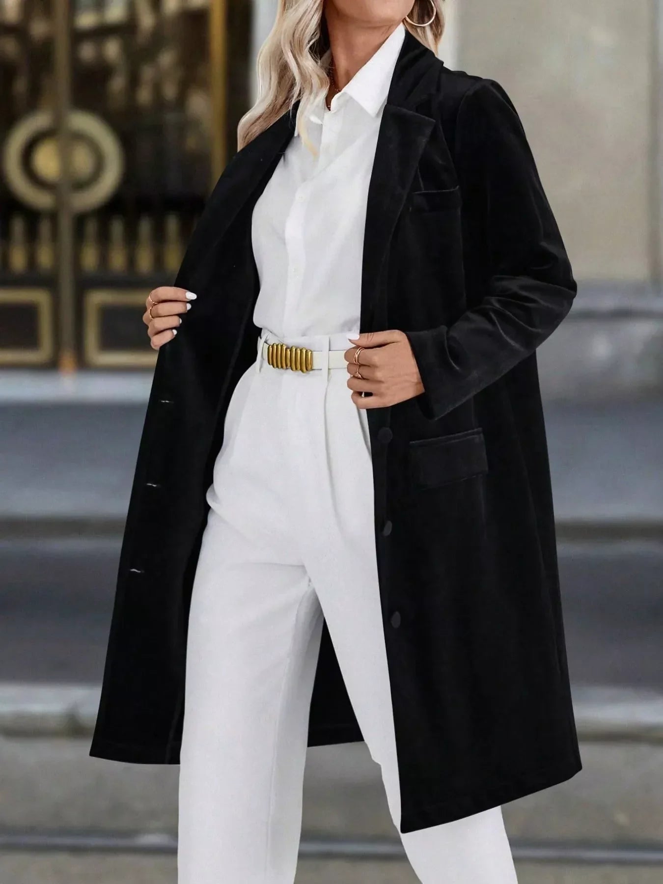 Long Sleeve Longline Coat
