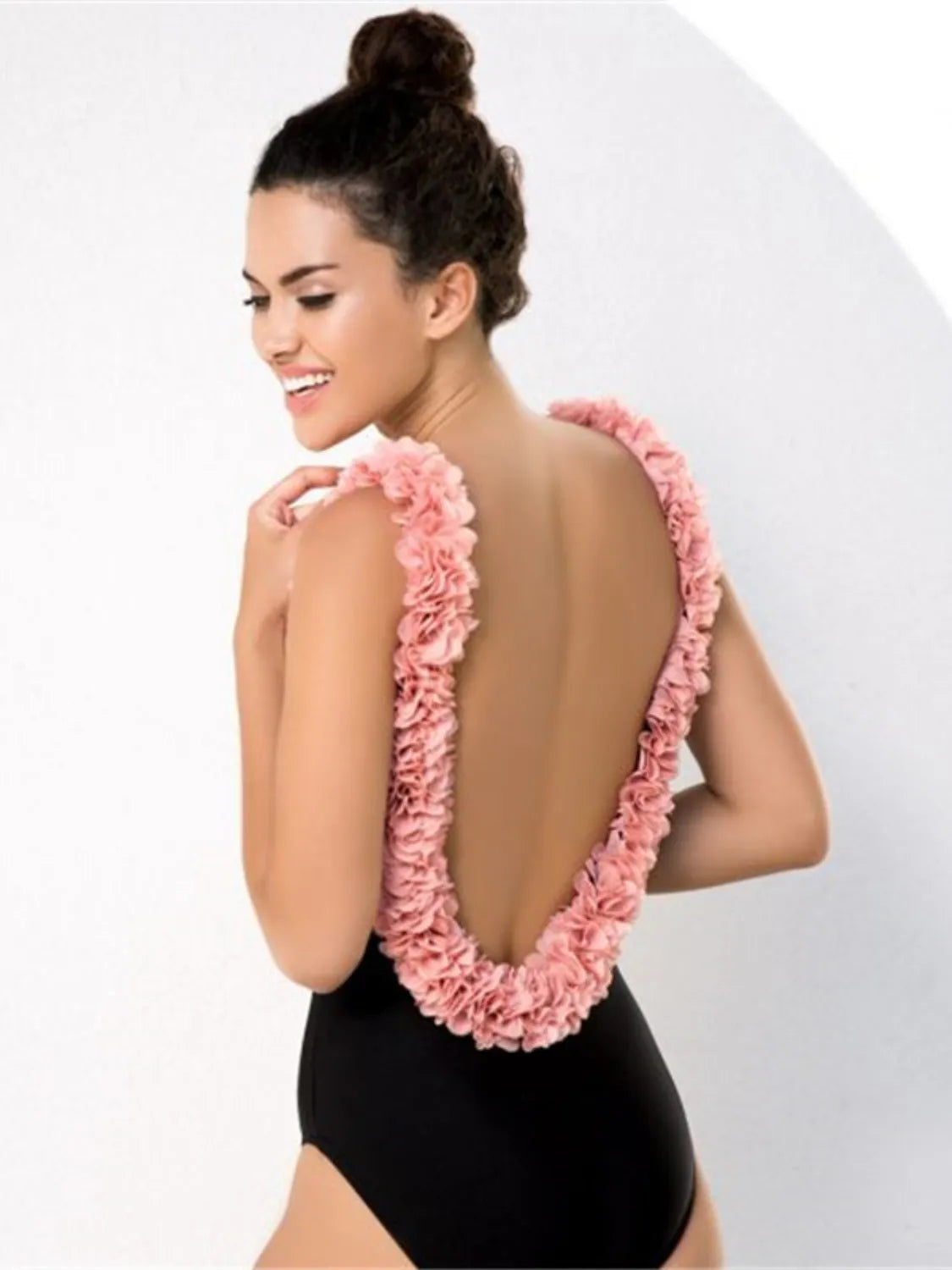 Backless Petal Strap Parent-Child Swimsuit