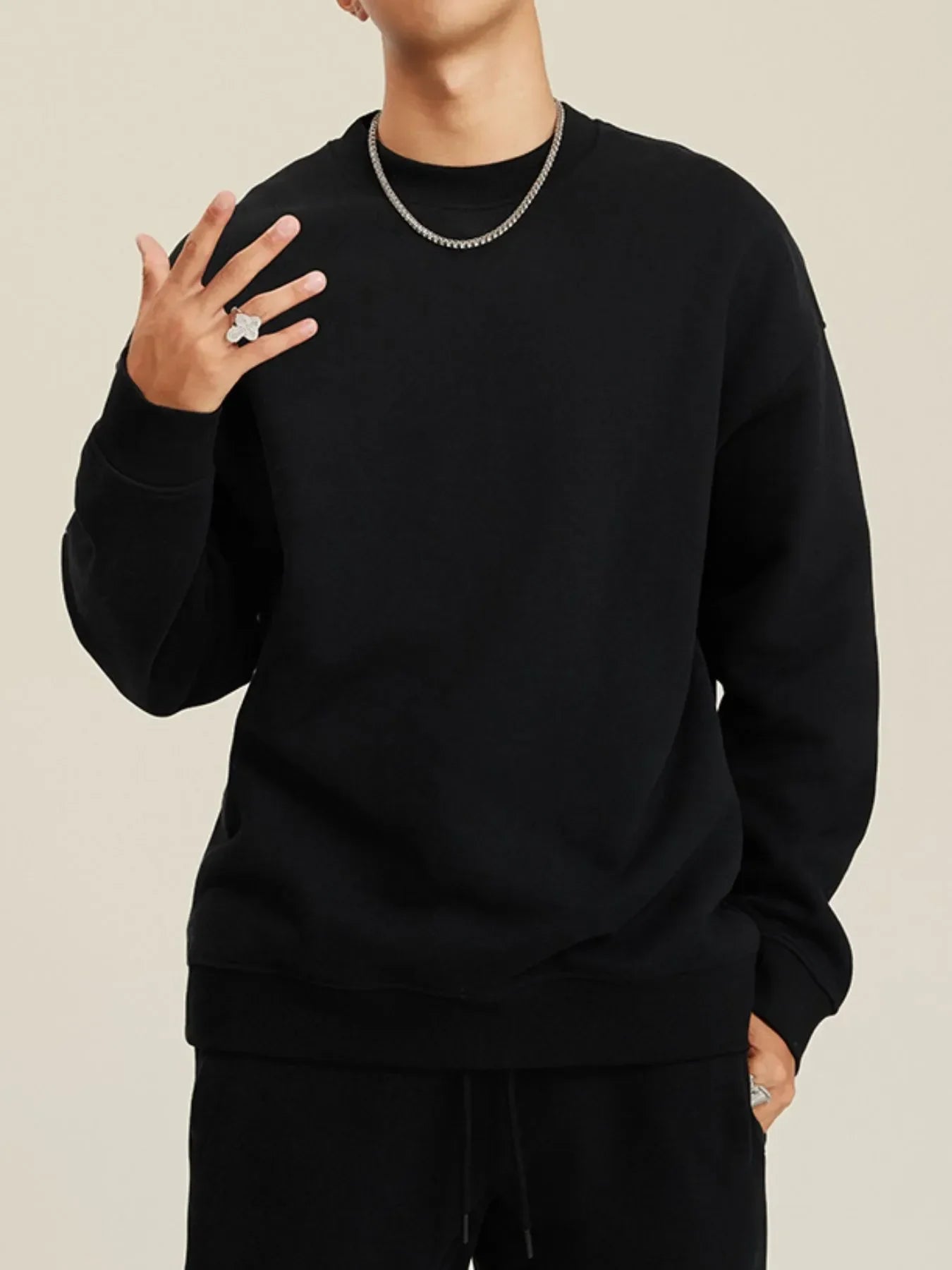 Men's Crew Neck Long Sleeve Sweatshirt