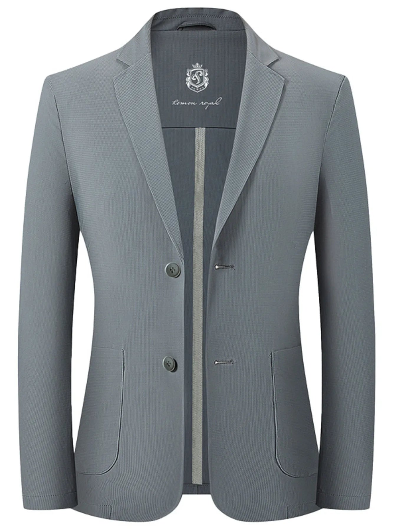 Men's Lapel Collar Long Sleeve Blazer