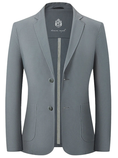 Men's Lapel Collar Long Sleeve Blazer