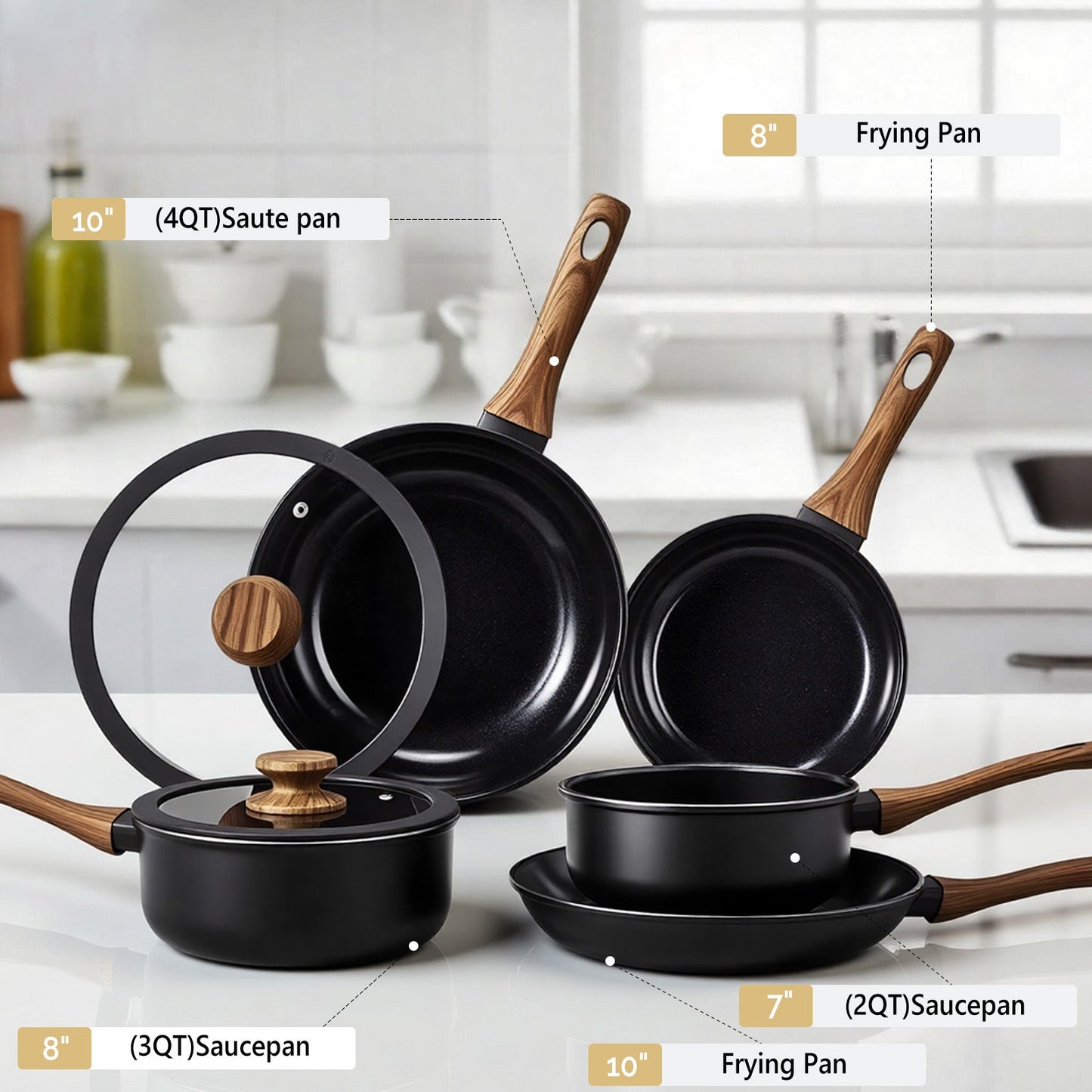 17-Piece Aluminum Cookware Set