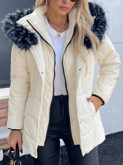 Zip Up Hooded Winter Coat