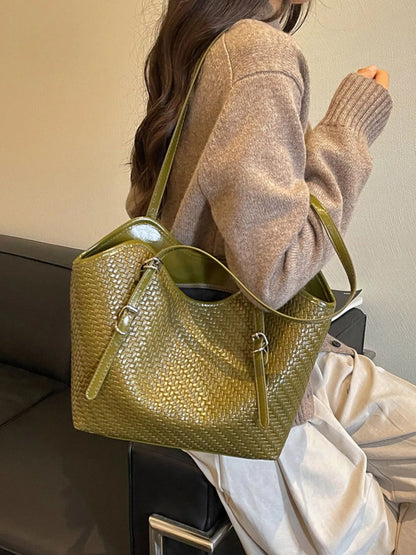 Woven Texture Tote Bag