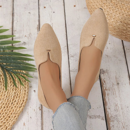 Point Toe Flats Slip-Ons