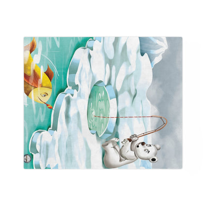 Poro The Polar Bear Velveteen Minky Blanket