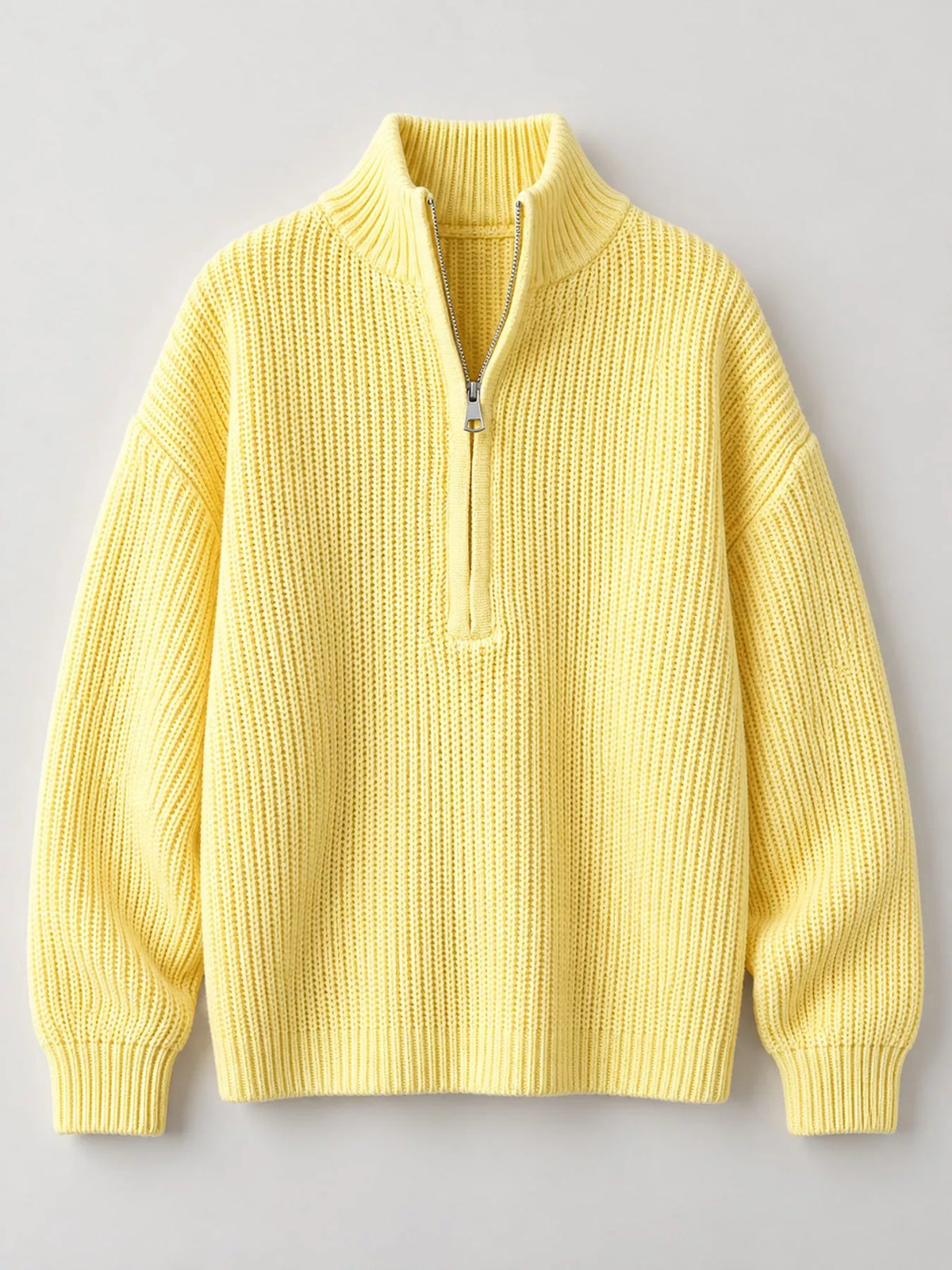 Oversized half-zip sweater, view 5