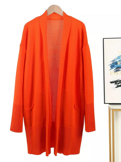 Open-Front Knit Cardigan