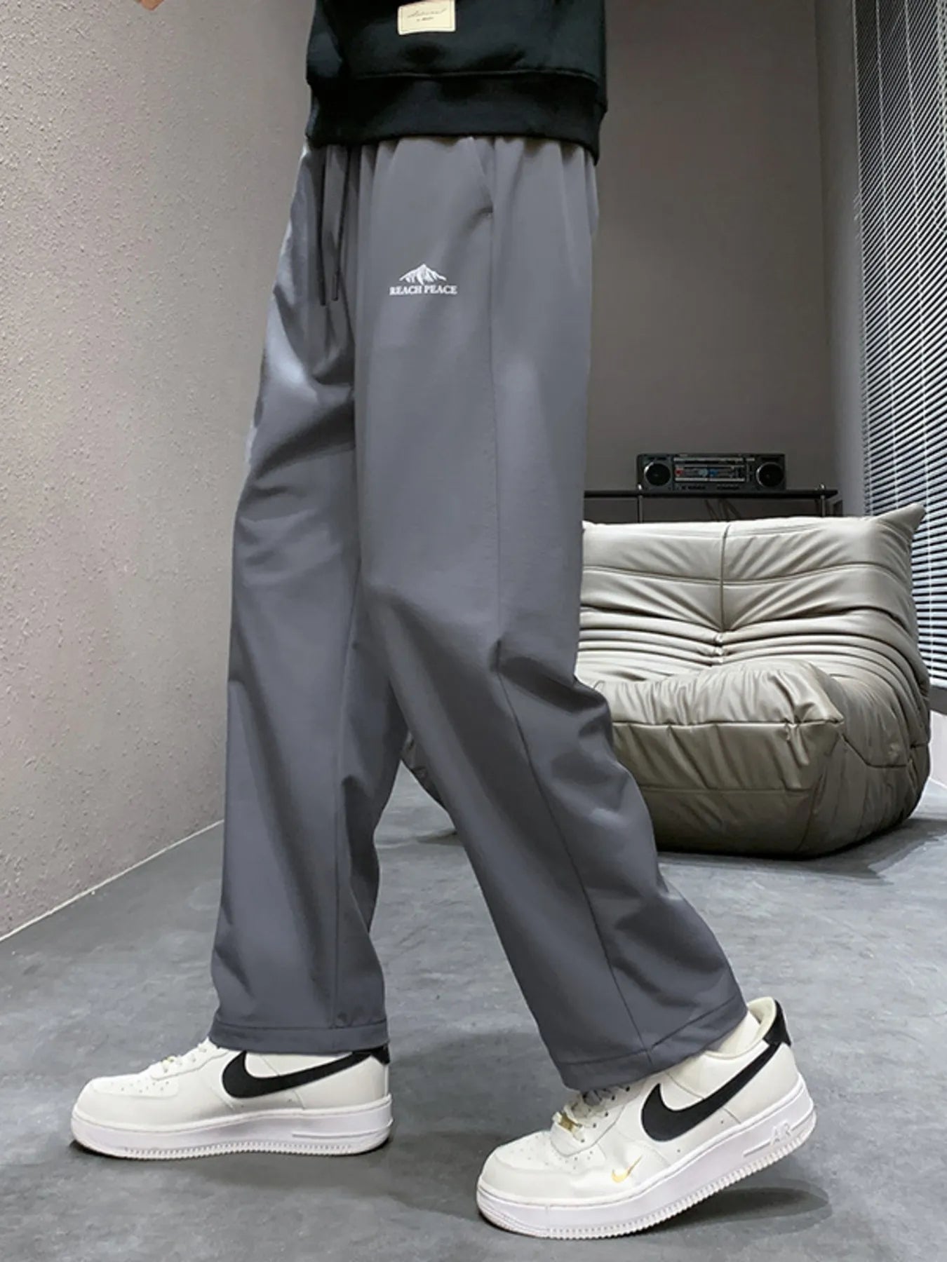 Men's Plus Size Relaxed Fit Drawstring Pants