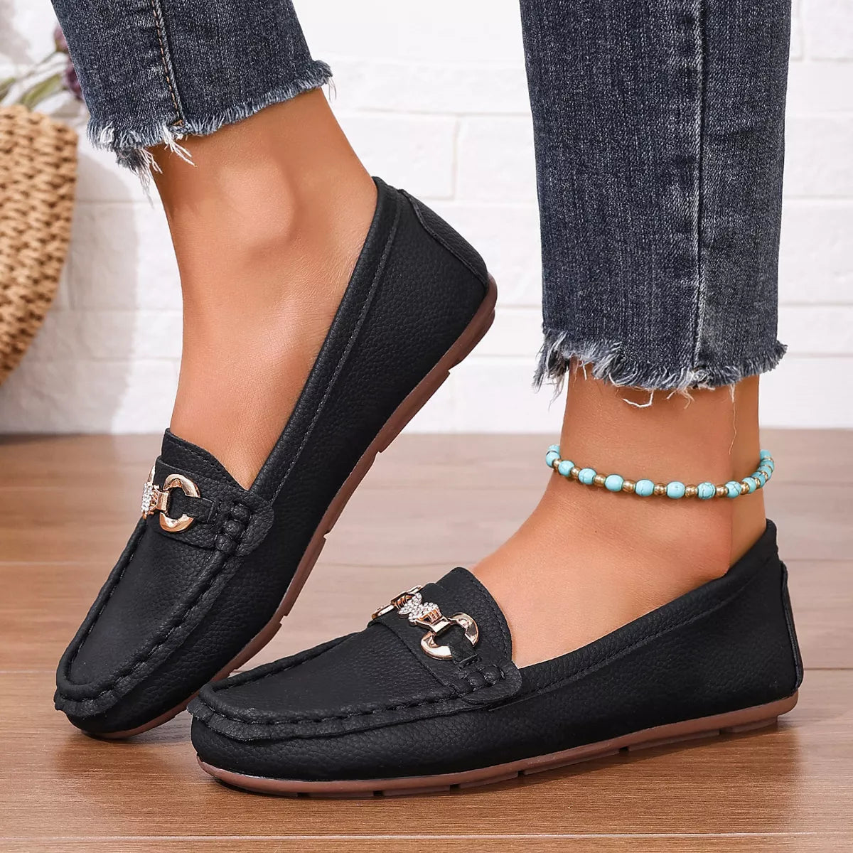 Round Toe Slip-Ons