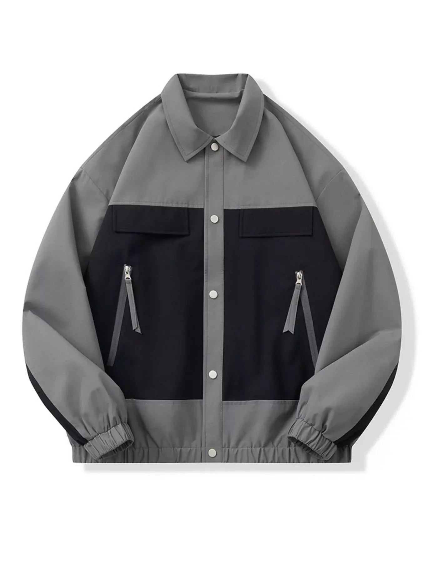 Men's Full Size Snap Down Jacket