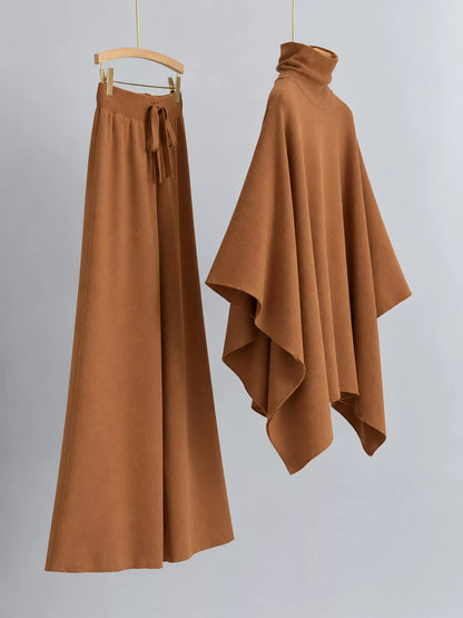 Poncho sweater and pants set, view 17