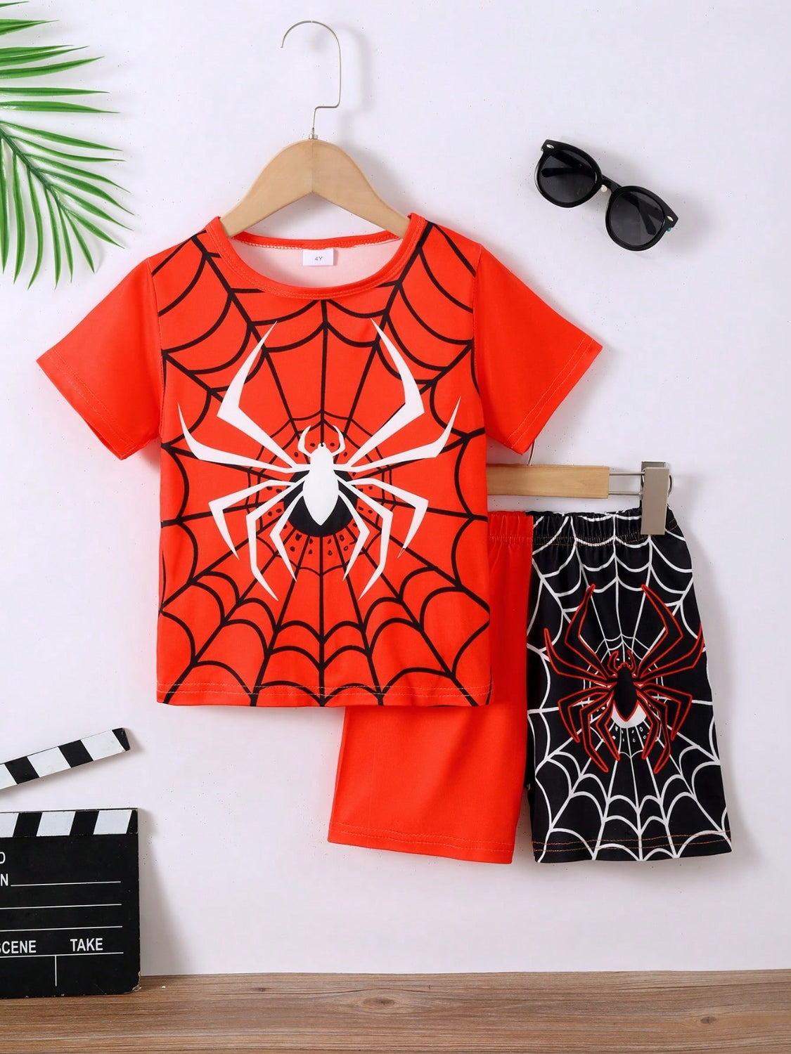 Children's Spider T-Shirt and Pants Set