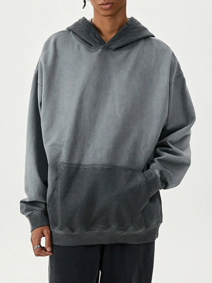 Men's Drop Shoulder Long Sleeve Hoodie