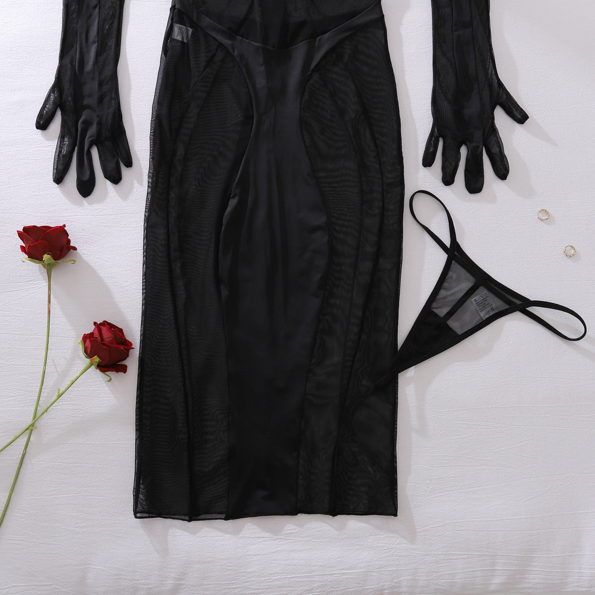 One-piece Body-Shaping Three-Piece Set with Gloves