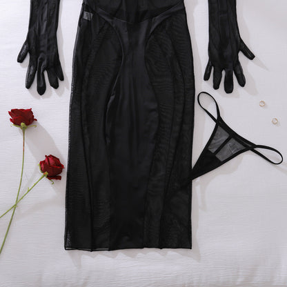 One-piece Body-Shaping Three-Piece Set with Gloves