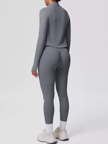 Tank, Zip-Up Jacket & Leggings Set