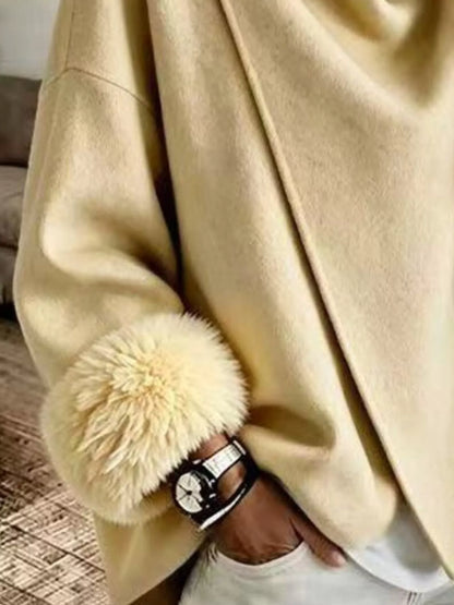Faux fur cuff jacket, view 3