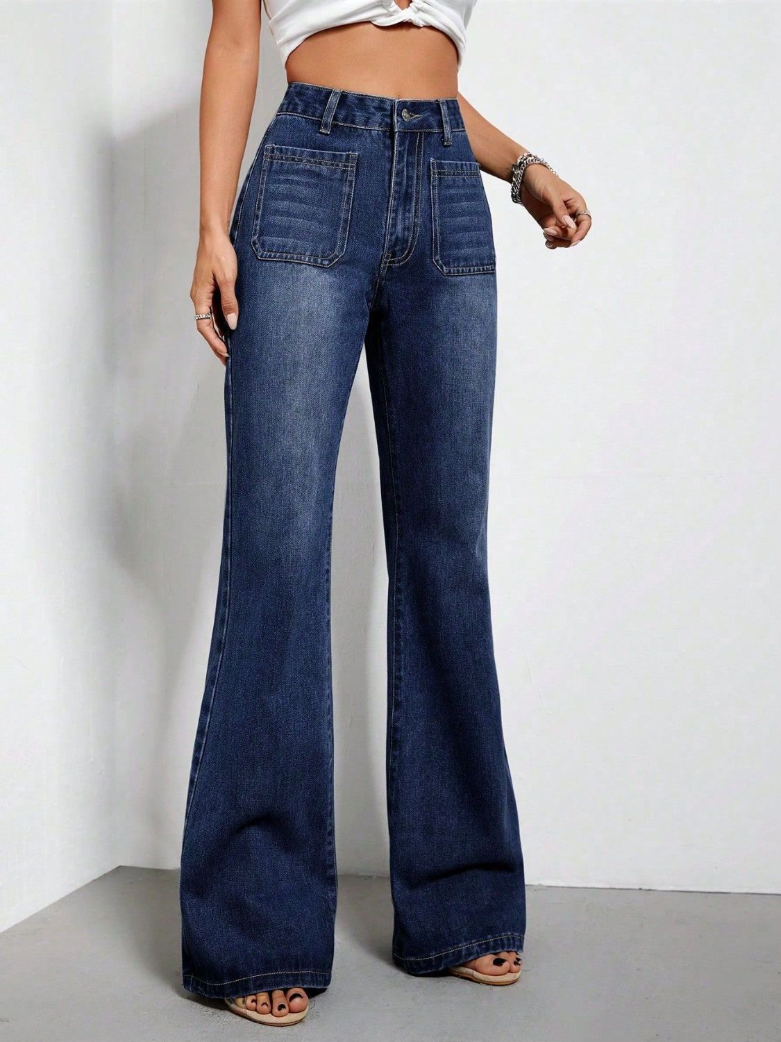 High Waist Bootcut Jeans