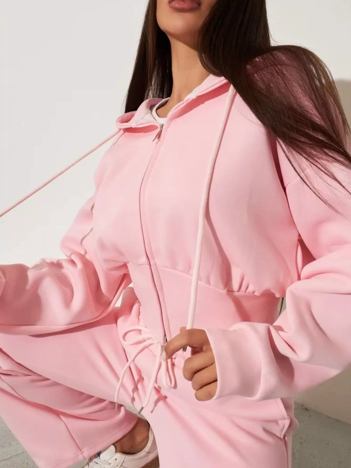 Zip-up hoodie and sweatpants set, view 22