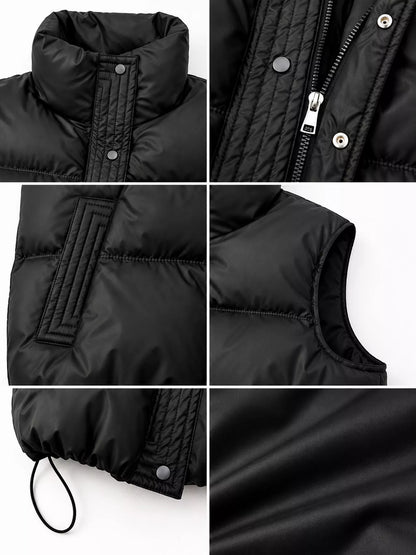 Puffer vest coat, view 5